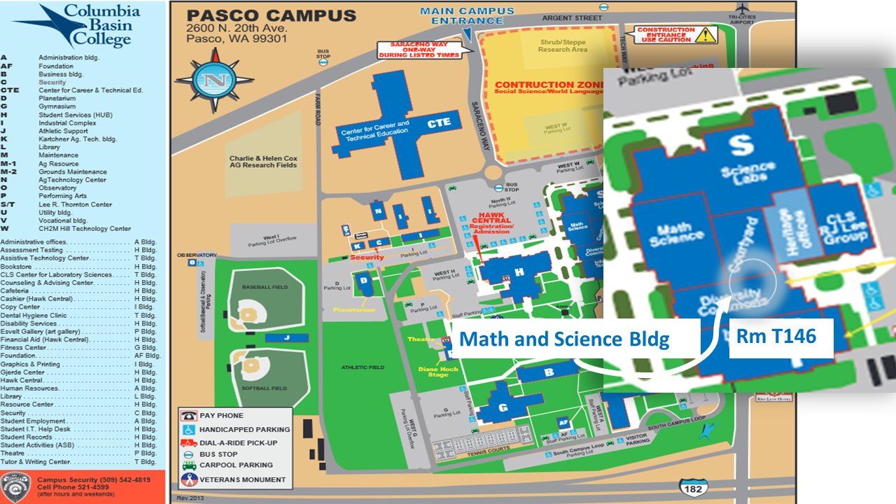 Columbia Basin College Pasco Campus Map Map